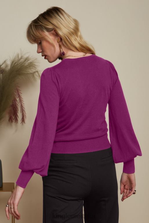 donne King Louie viola vivido maya top bozzolo abbigliamento 0L48479