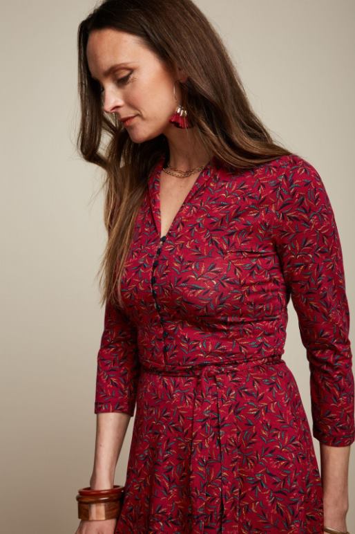 donne King Louie Rosso ciliegia vestito emmy vinti abbigliamento 0L4845
