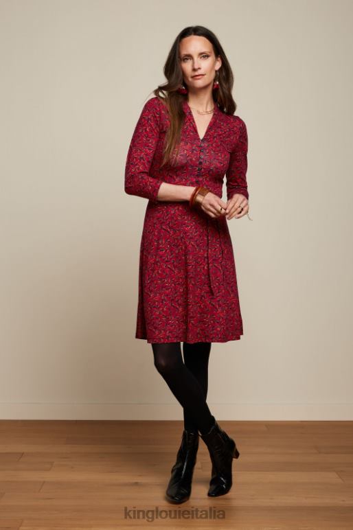 donne King Louie Rosso ciliegia vestito emmy vinti abbigliamento 0L4845