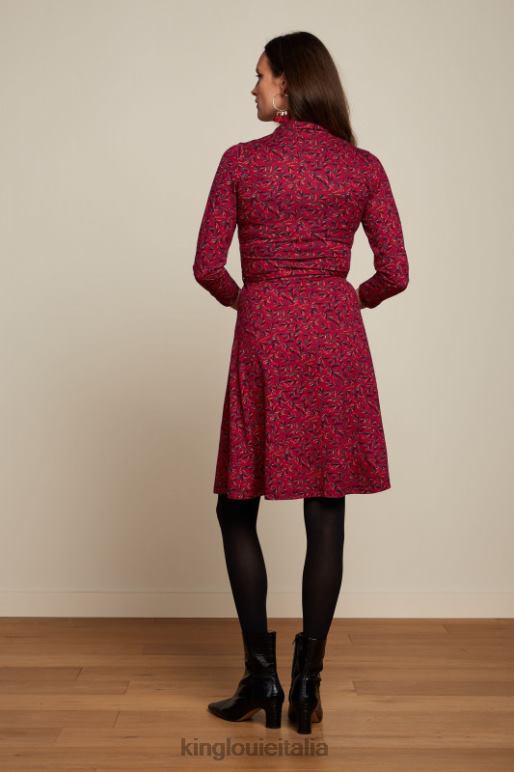 donne King Louie Rosso ciliegia vestito emmy vinti abbigliamento 0L4845