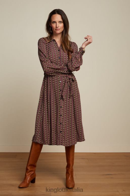 donne King Louie mesa rosa Jeanne vestito hoopah abbigliamento 0L48418