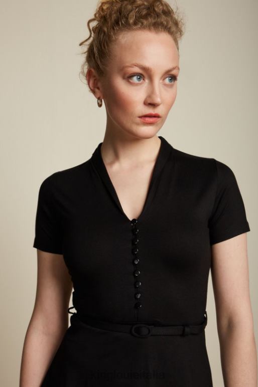 donne King Louie nero abito emmy ecovero classico abbigliamento 0L48431