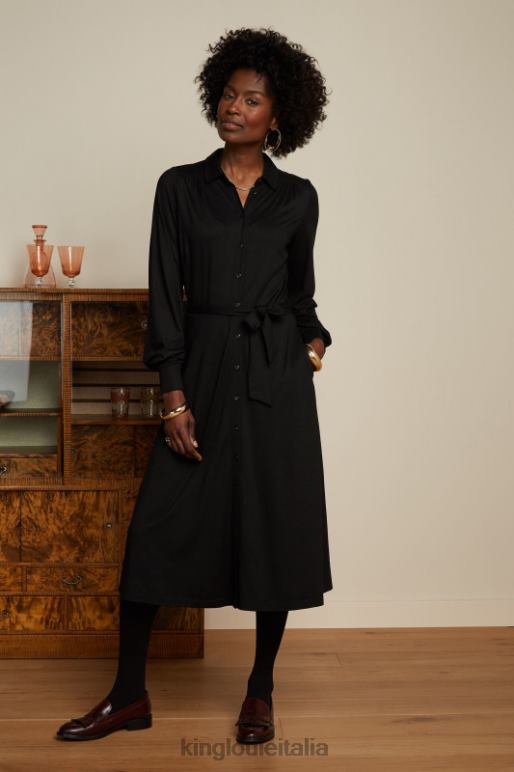 donne King Louie nero abito maisie ecovero classico abbigliamento 0L4843