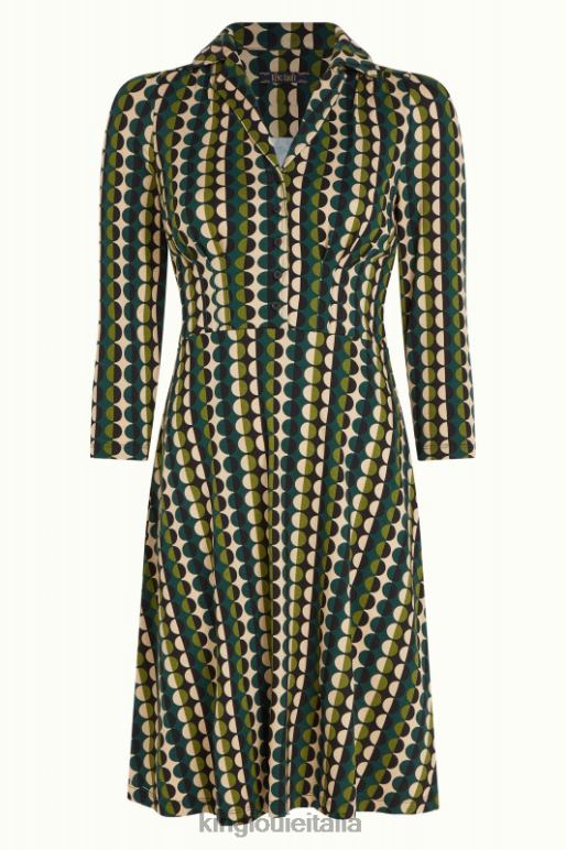 donne King Louie verde pino vestito da cena quincy abbigliamento 0L4849